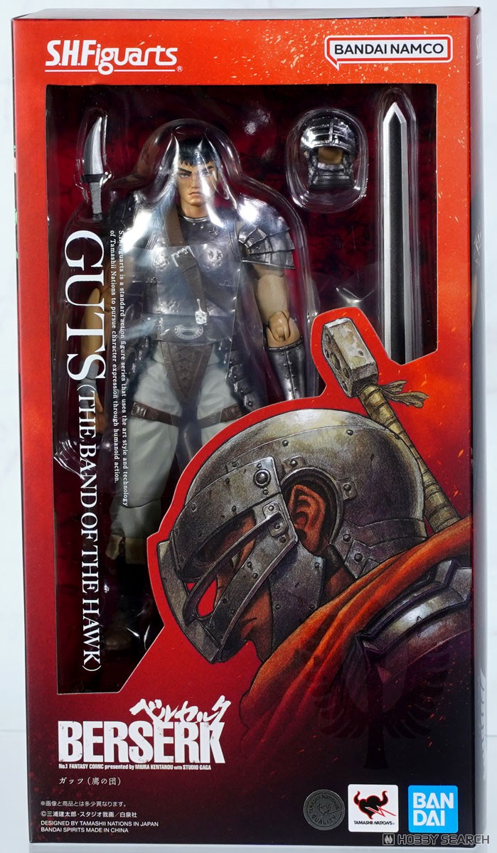 SHFiguarts Guts フィギュア 未開封 In-Stock Bandai S.H.Figuarts Action Figure GUTS (BAND OF THE