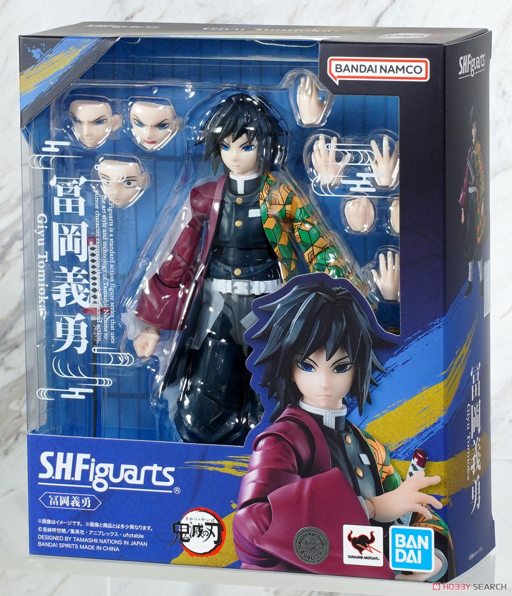 SHFiguarts Giyu Tomioka フィギュア In-Stock Bandai S.H.Figuarts Giyu Tomioka