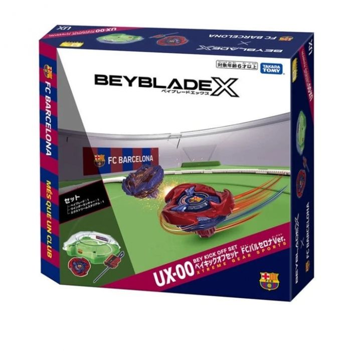 Takara Tomy Beyblade X UX-00 Bey Kick Off Set FC Barcelona Ver. DX