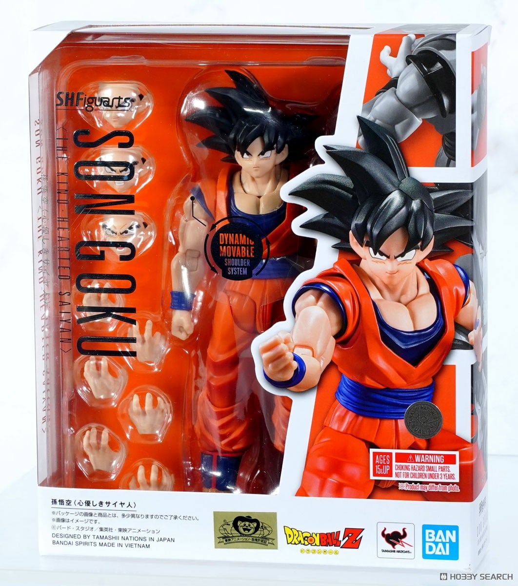 Bandai S.H.Figuarts Action Figure Son Goku (The Kind-Hearted Saiyan) (Dragon Ball Z)