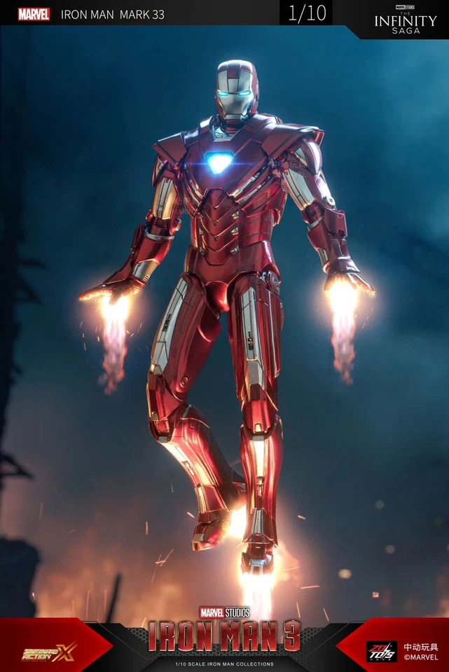 ZD Toys 1/10 Marvel Ironman Mark XXXIII MK33 (Official Licensed Product)