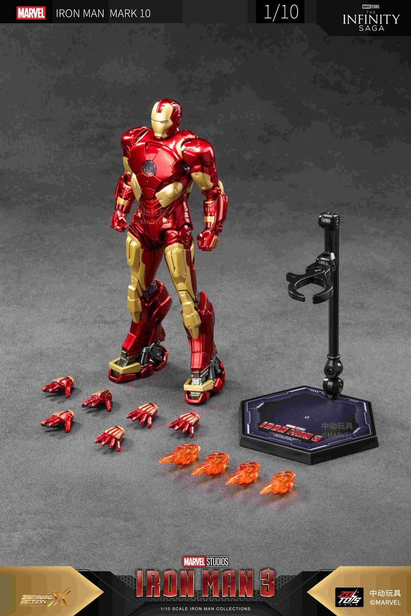 ZD Toys 1/10 Marvel Ironman Mark IV MK 4 (Official Licensed Product)