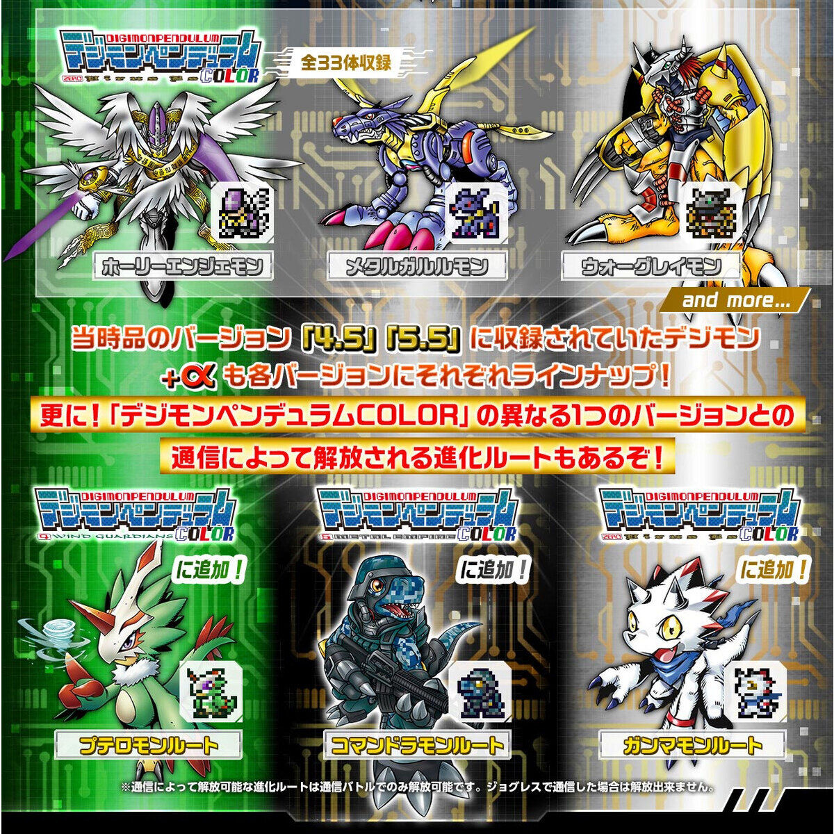 Bandai Digital Monster Digimon Pendulum Color - 4 Wind Guardians