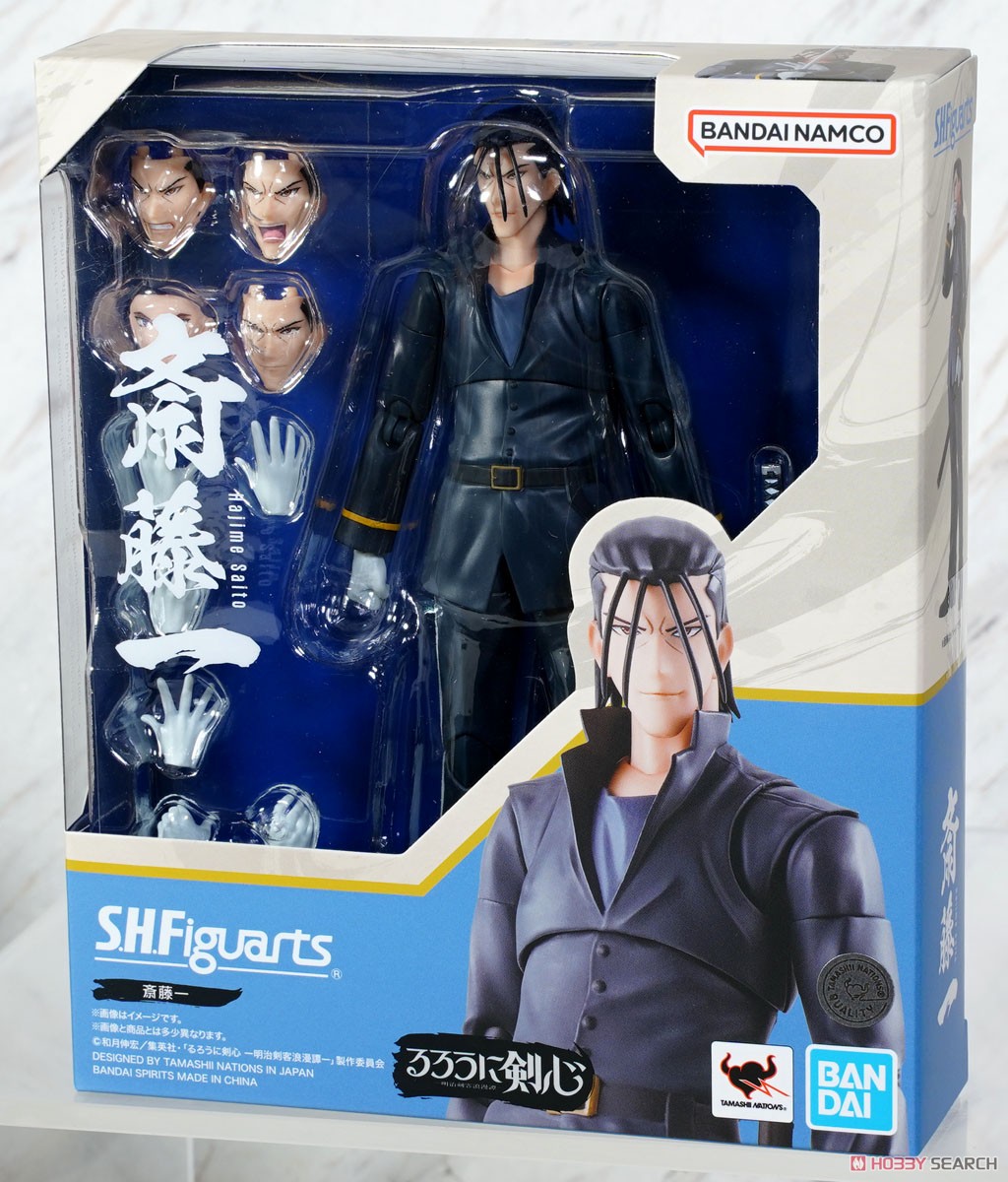 Bandai S.H.Figuarts Hajime Saito "Rurouni Kenshin -Meiji Swordsman Romantic Story-"