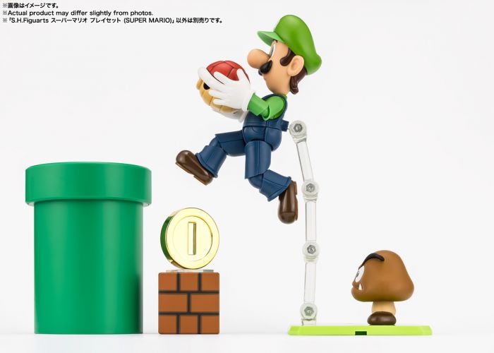 In-Stock Bandai S.H.Figuarts SHF Action Figure Mario Playset