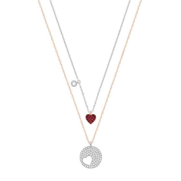 SWAROVSKI Crystal Wishes Heart Pendant Set #5255351