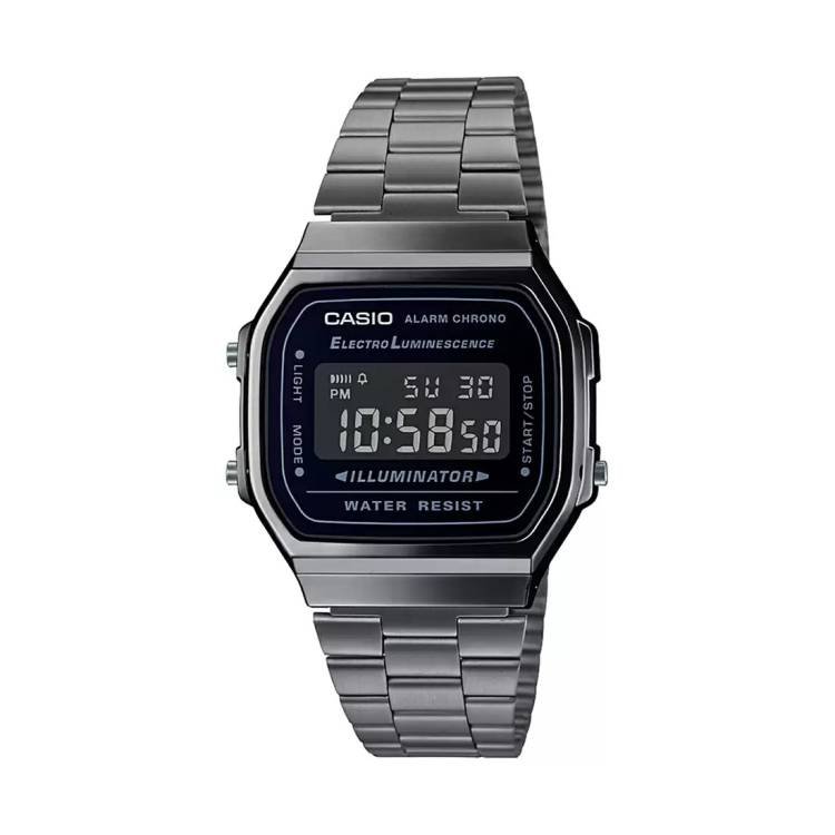 Casio Vintage Series A168WGG-1B Digital Metal Blackout Watch