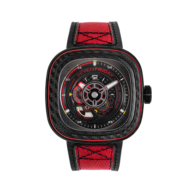 SevenFriday P3C-04 RED CARBON