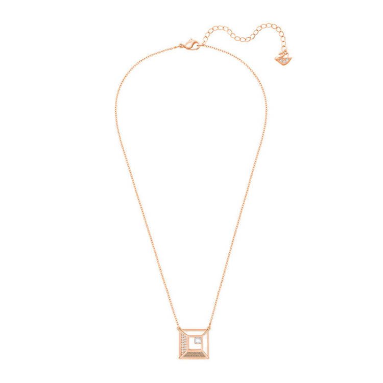 SWAROVSKI Hillock Square Pendant - Rose Gold #535108