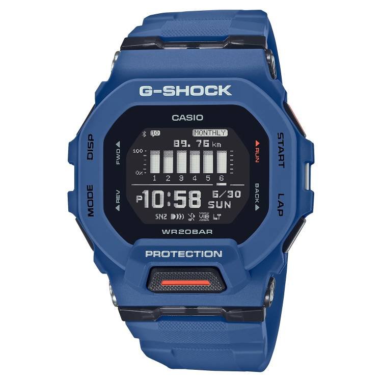 G-Shock G-Squad Bluetooth Sports Workouts Training GPS Navy Blue Watch GBD-200-2