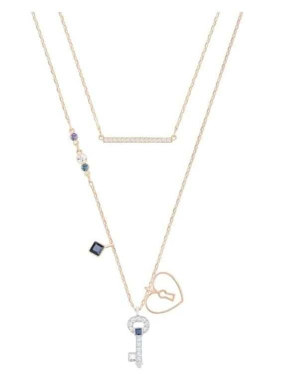 SWAROVSKI Glowing Key Necklace - Blue #5273295