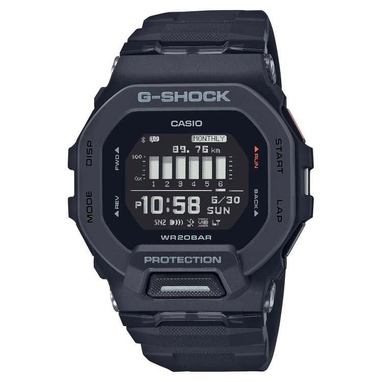 Casio G-SHOCK Move GBD-200-1 Square Case Black Digital Watch GBD-200-1