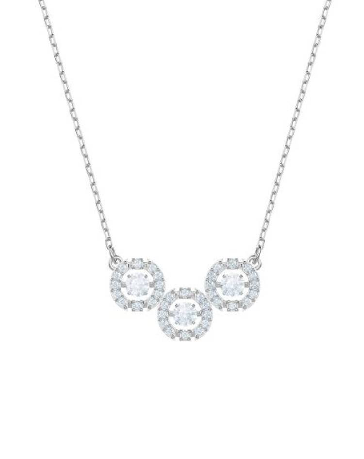 SWAROVSKI Sparkling Dance Trilogy Necklace White #5465275