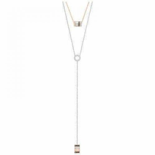 Swarvoski 5301470 Crystal Jewelry - Hint Y Layer Two-Tone Necklace
