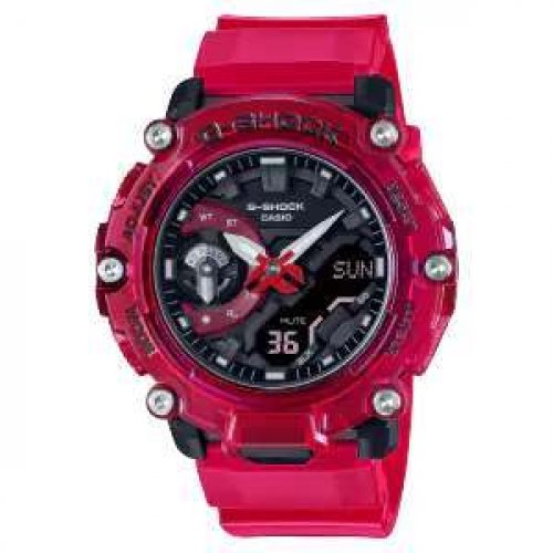 G-Shock Analog-Digital Limited Edition Red Transparent Mens Watch GA2200SKL-4A