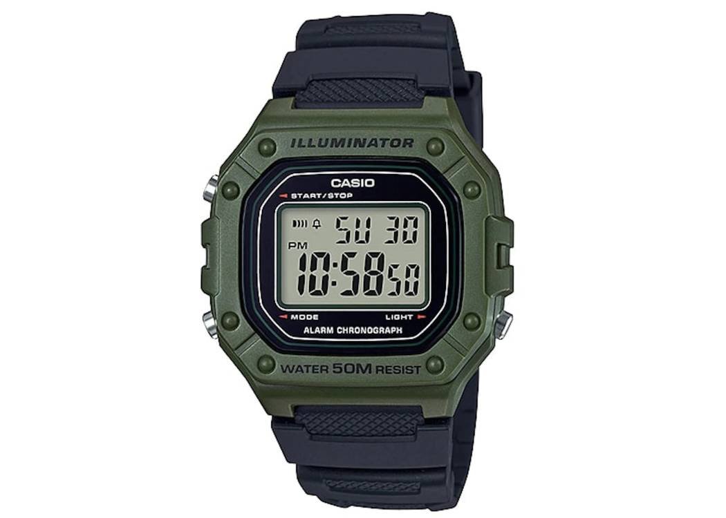 Casio W-218H-3A Standard Resin Digital Sports Watch