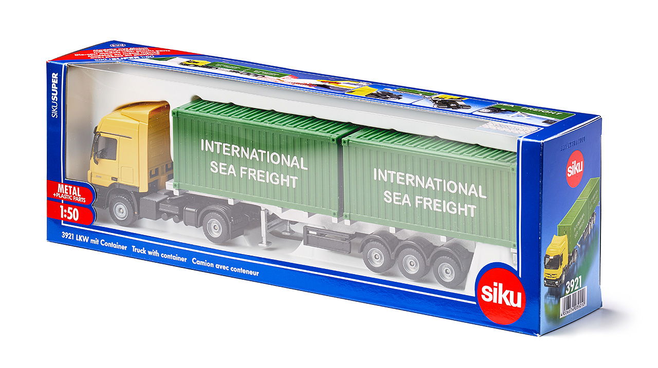 SIKU 3921 1:50 MERCEDES ACTORS CONTAINER TRUCK