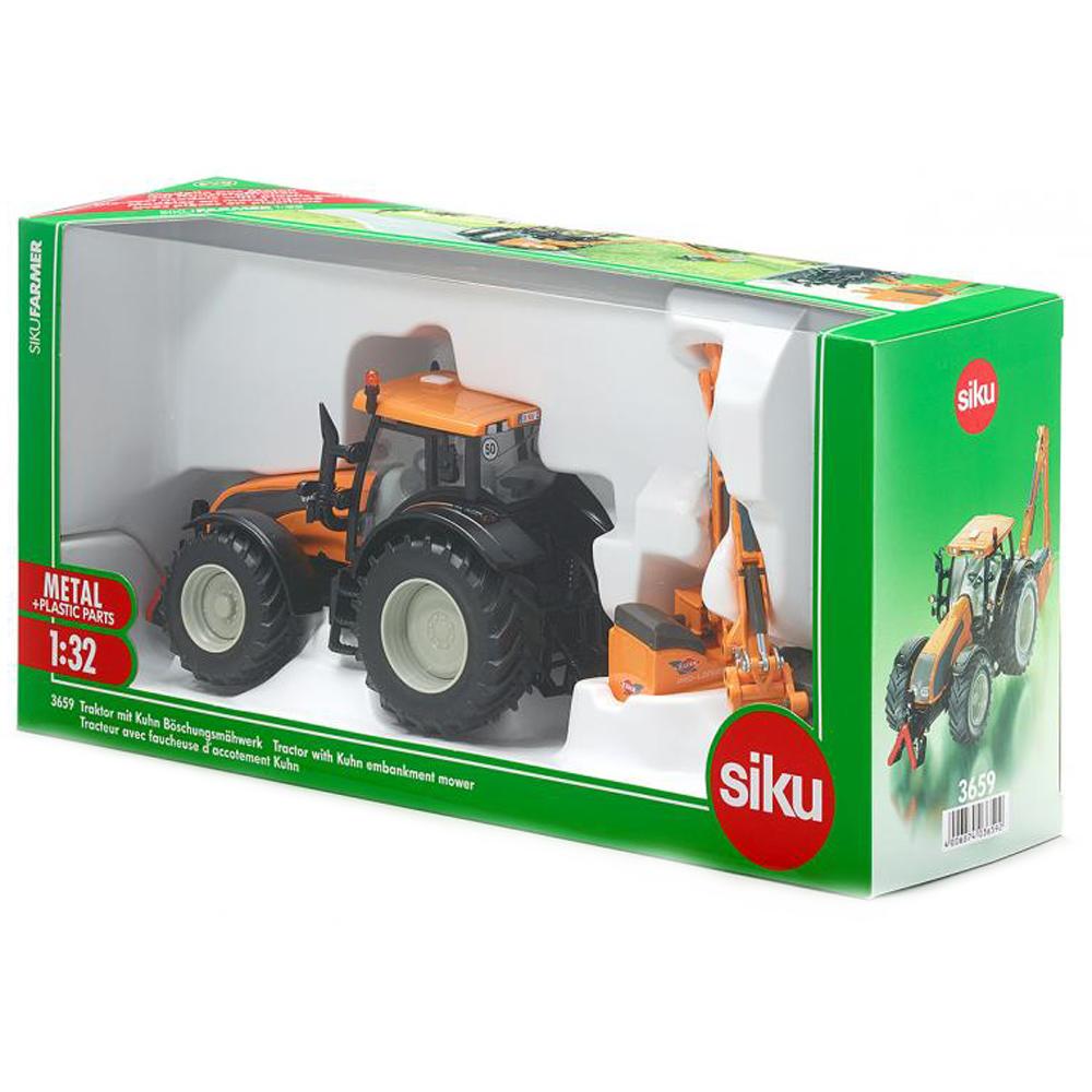 SIKU 3659 1:32 TRACTOR WITH KUHN EMBANKMENT MOWER
