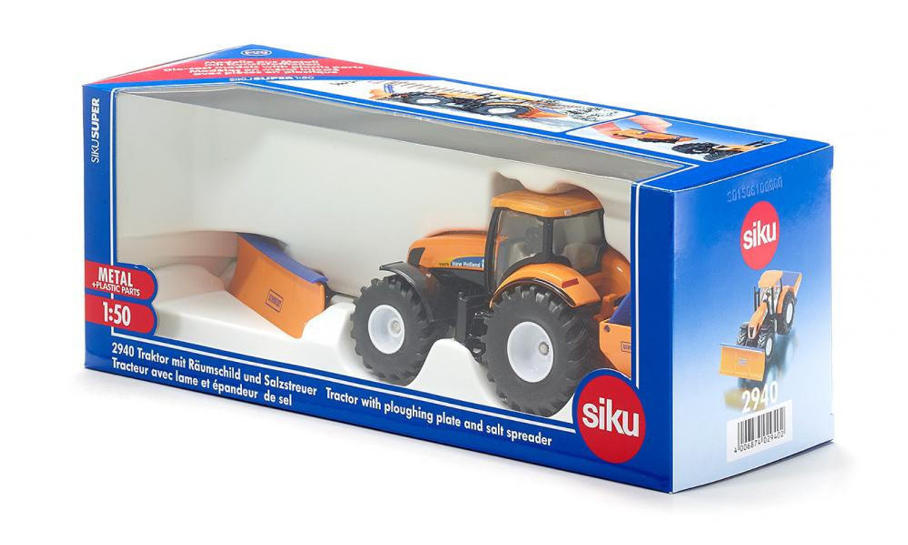SIKU 2940 1:50 TRACTOR WITH SNOW PLOUGH