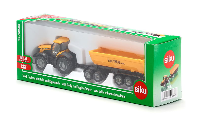 SIKU 1858 1:87 TRACTOR WITH DOLLY AND TIPPING