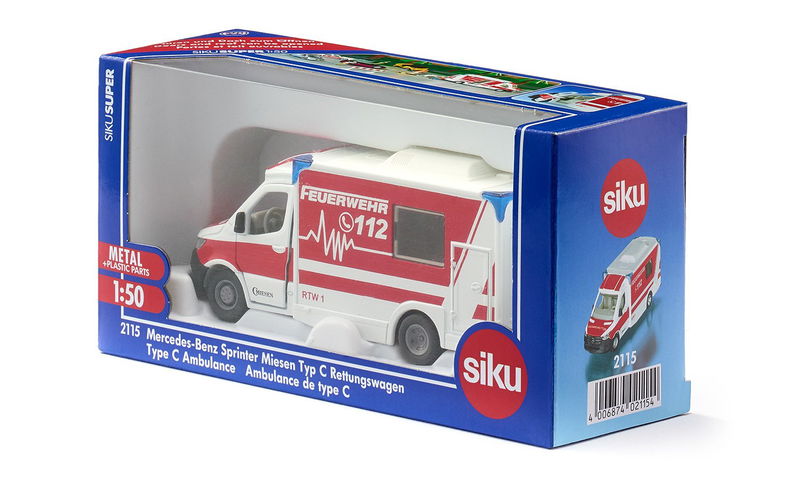 SIKU 2115 Mercedes-Benz Sprinter Miesen Typ C Ambulance