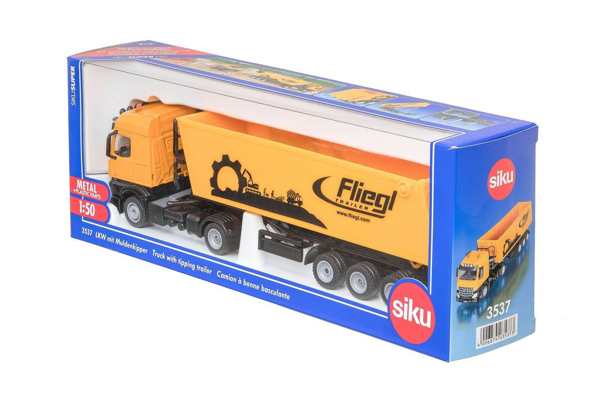 SIKU 3537 1:50 TRUCK WITH TIPPING TRAILER