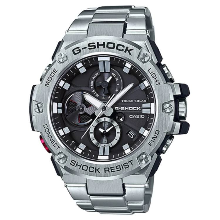 Casio GST-B100D-1A G-Shock, Bluetooth, Stainless Steel Regular
