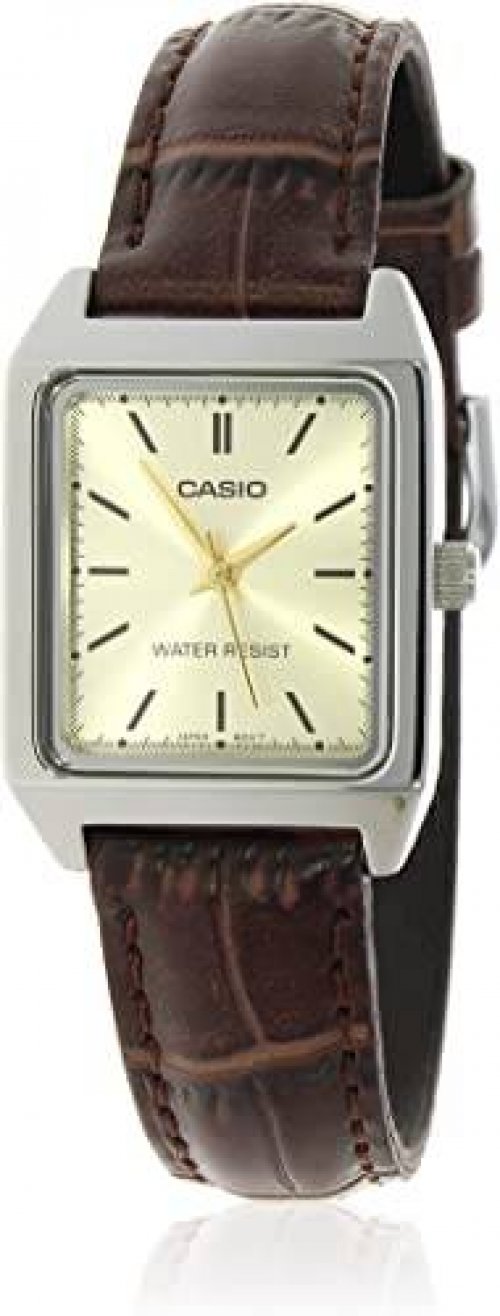Casio Woman Watch Analog Leather Band LTP-V007L-9E