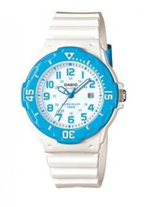 Casio General LRW-200H-2BV White Resin Band Women's Analog Watch