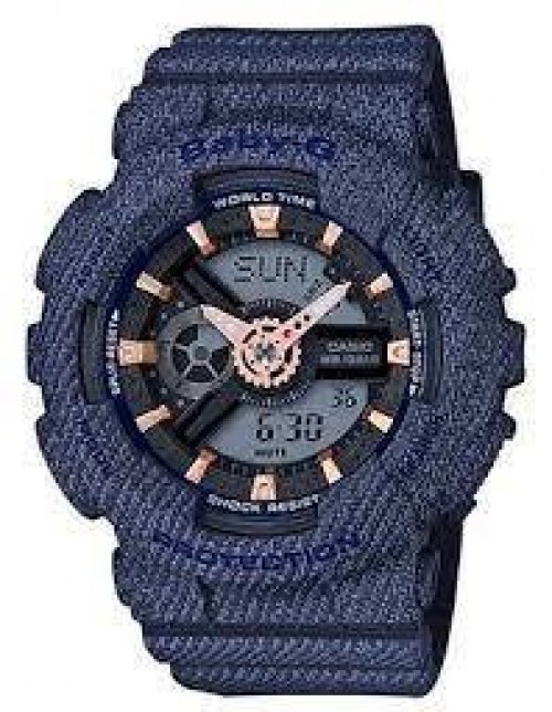 CASIO Baby-G BA-110DE-2A1 Water Resistant 10bar Round Wristwatches