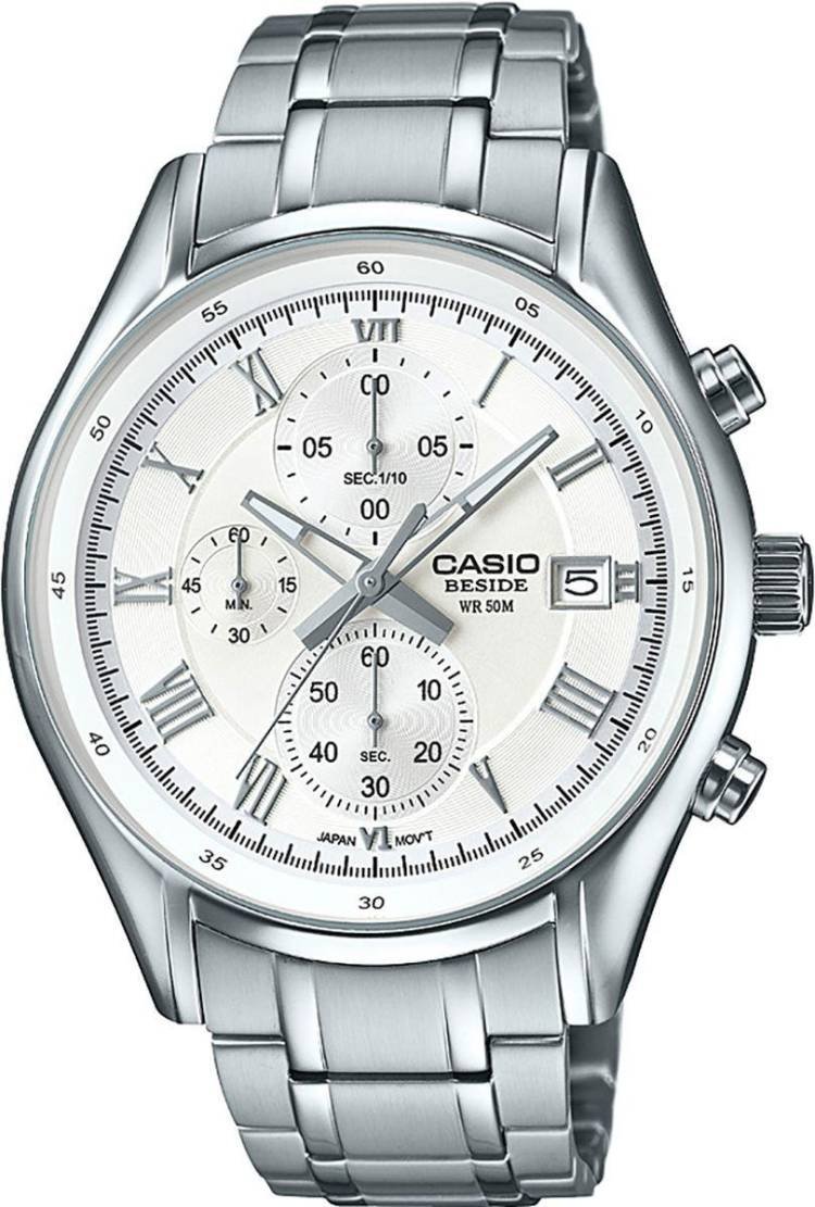 Casio Men White Stainless Steel Casual Watch - BEM-512D-7AV