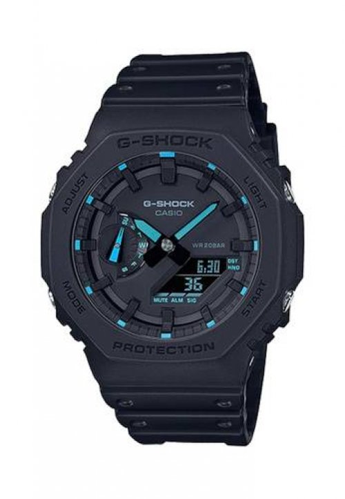 Casio G-Shock Carbon Core Guard Structure Black Resin Band Watch GA2100-1A2