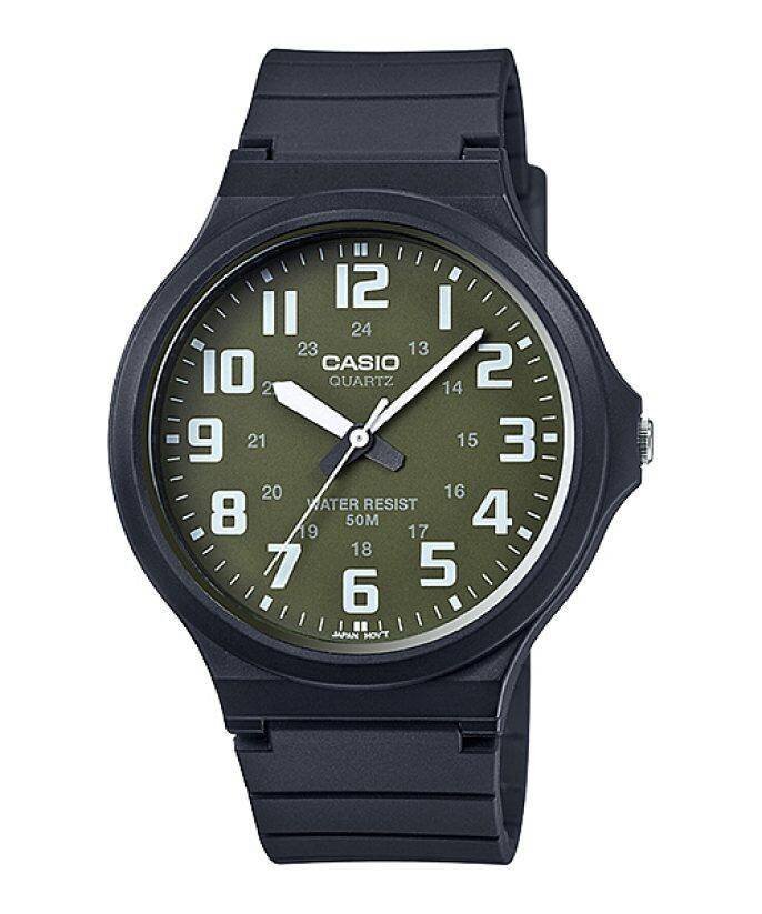 Casio Men's/Unisex Watch MW240-3BV Green Resin Analog Quartz Watch New