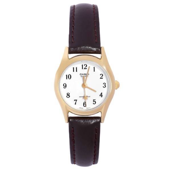 Casio LTP-1094Q-7B4R Quartz Analog Womens Watch Leather Band Original