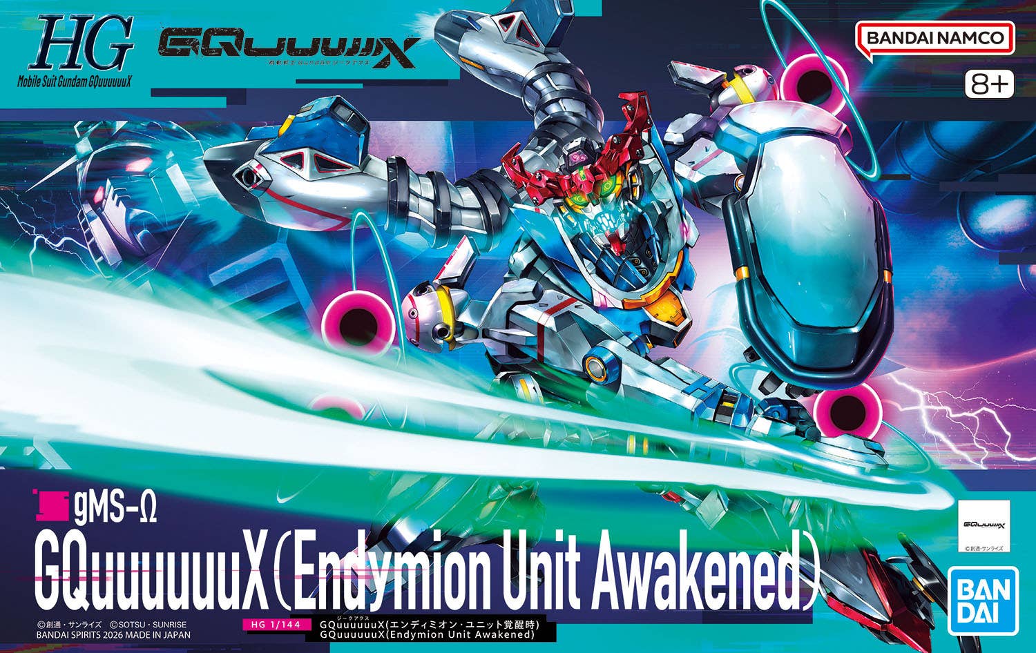 HG 1/144 GQuuuuuuX Endymion Unit Awakened Model Kit