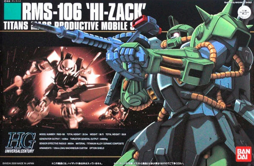 Bandai Spirits HGUC 1/144 Hi-Zack Model Kit (Mobile Suit Gundam)