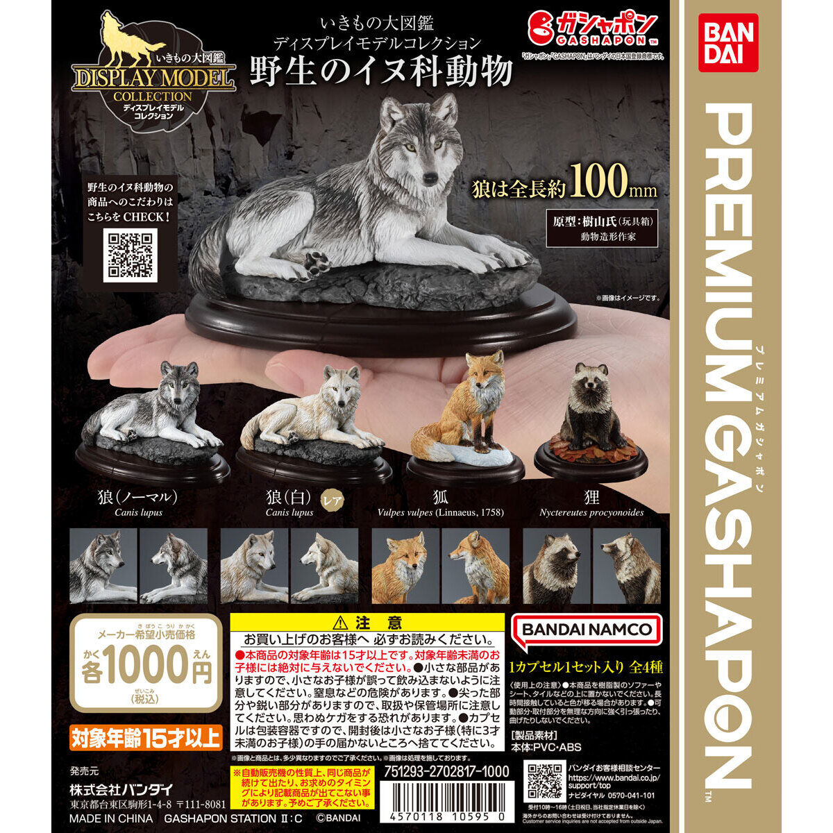 Gashapon DISPLAY MODEL WILD CANINE Large Picture Book Series African Wild Dog
