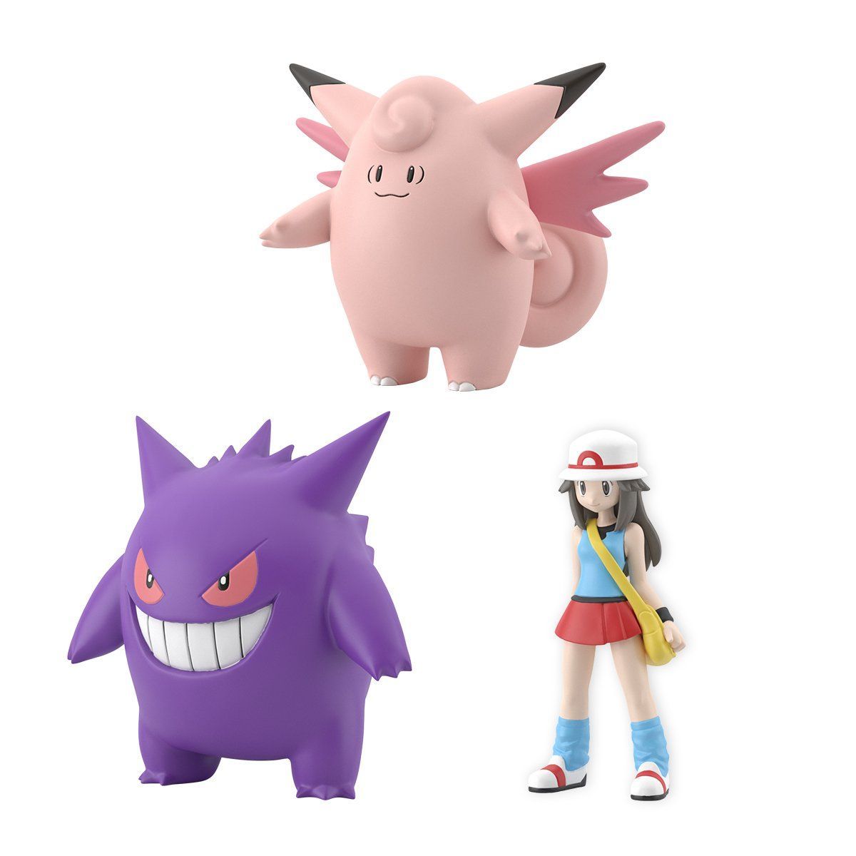 BANDAI SPIRITS Tamashii Nations POKEMON SCALE WORLD Leaf & Clefable & Gengar