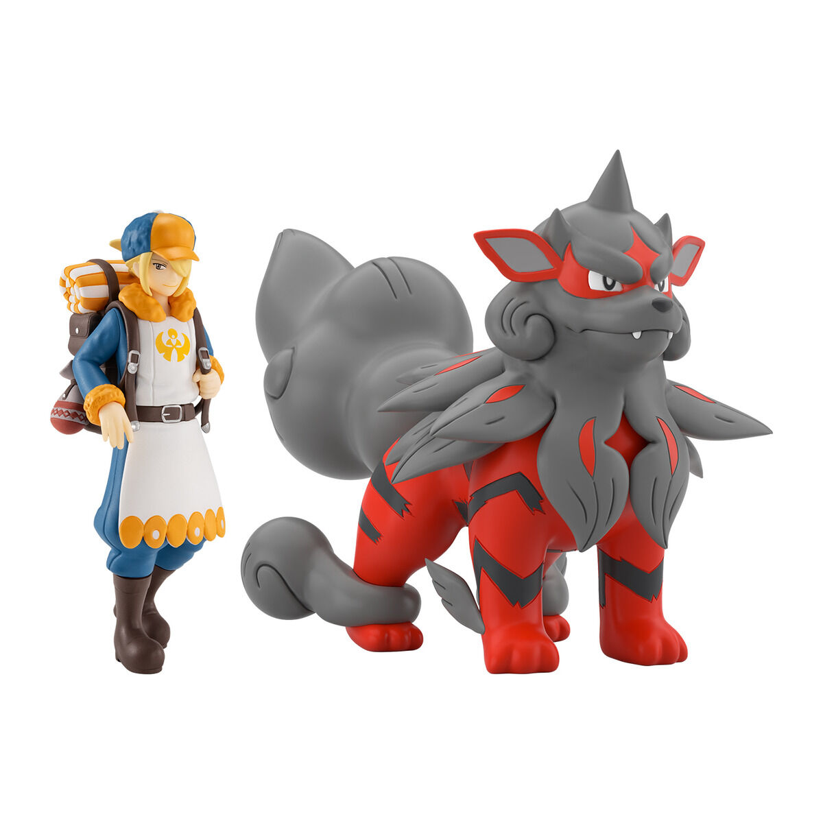 BANDAI SPIRITS Tamashii Nations POKÉMON SCALE WORLD Hisui Region Volo & Arcanine