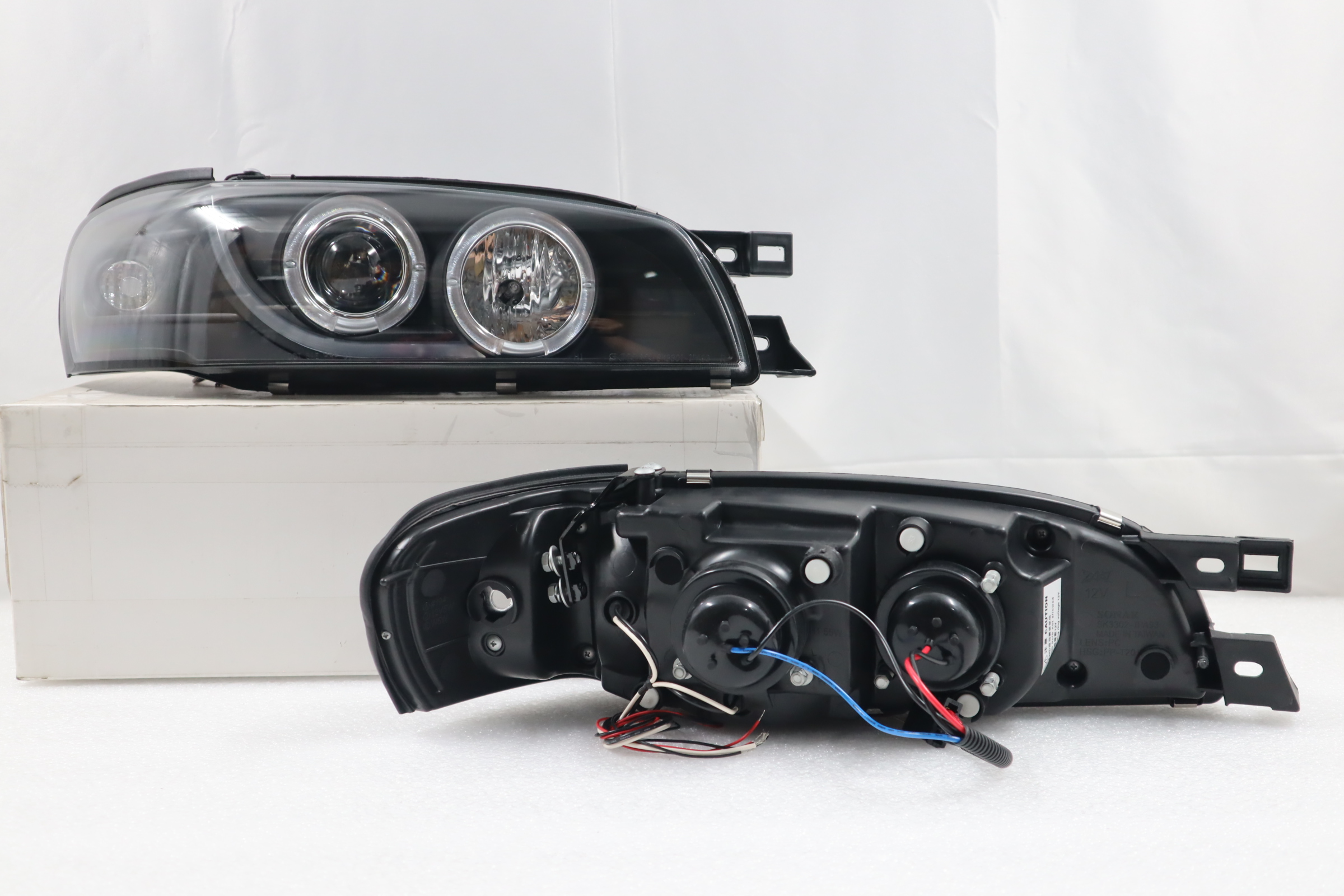 Fit-1995~2001-Subaru Impreza Led Black Headlight+Corner Turn
