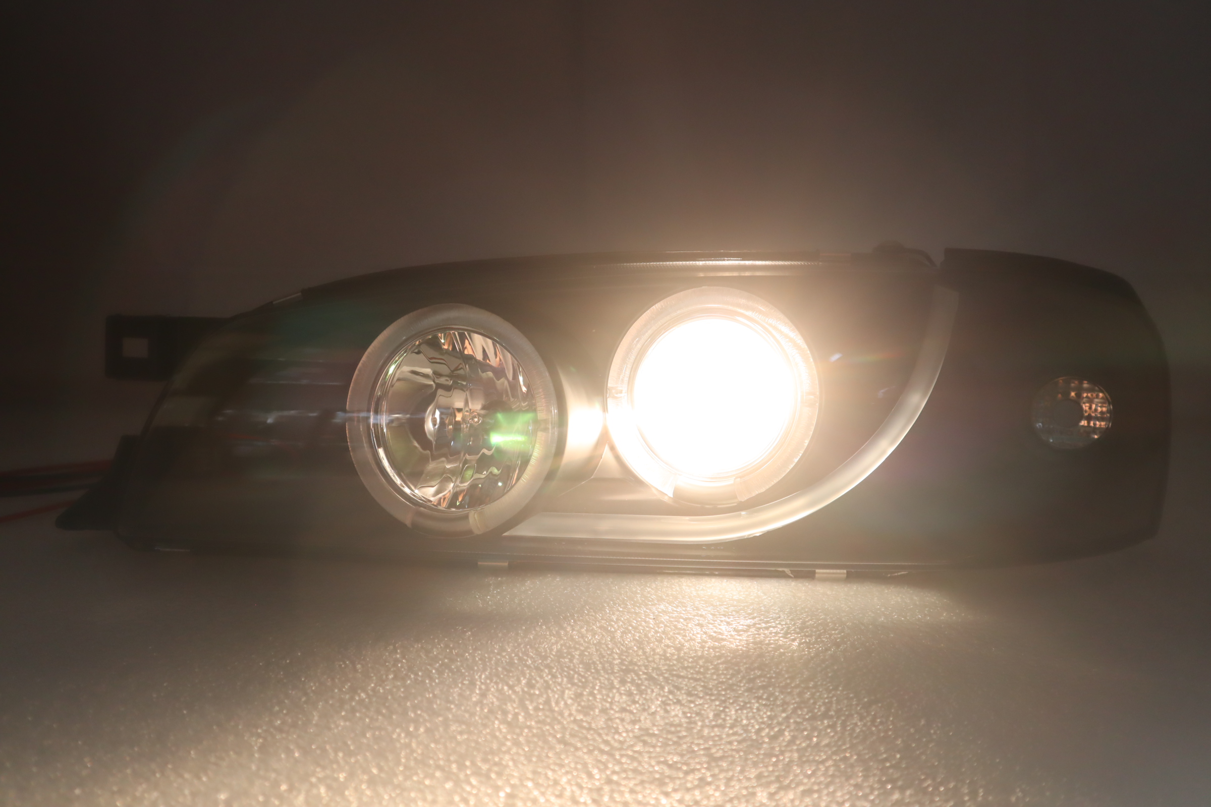 Fit-1995~2001-Subaru Impreza Led Black Headlight+Corner Turn