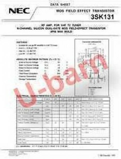 NEC 3SK131 SOT-143  MOSFIELD EFFECT TRANSISTOR