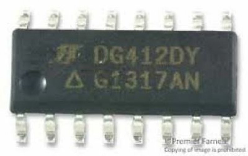 SILICONIX DG412DY SMD18 Improved Quad