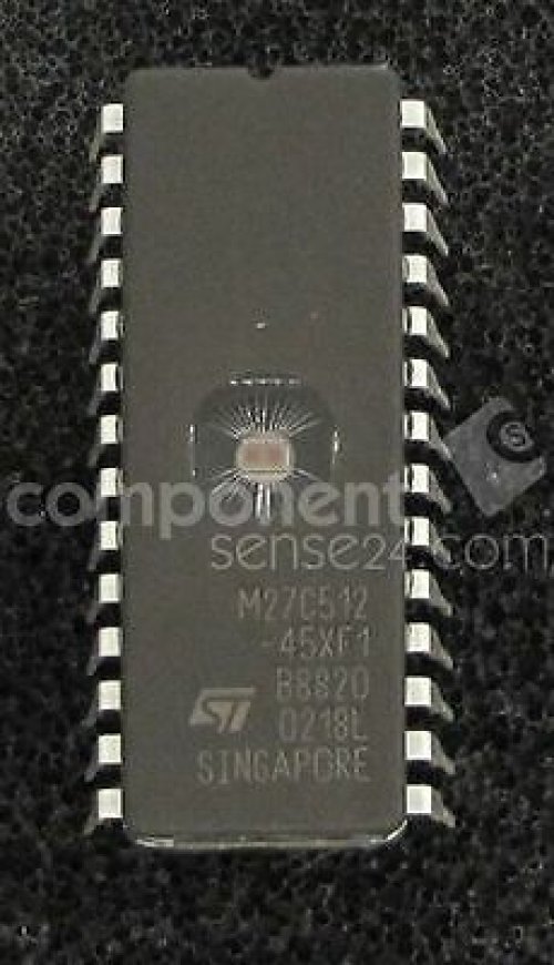 ST M27C512-45XF1 CDIP28 512 Kbit 64K x8 UV EPROM and OTP