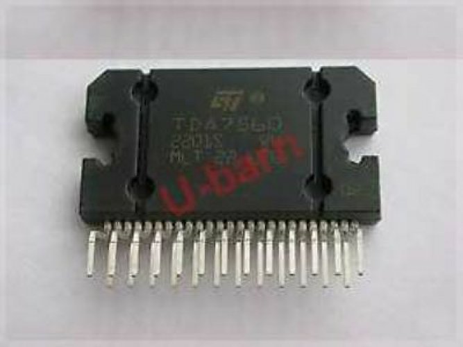 ST TDA7560 ZIP-25,4 x 45W QUAD BRIDGE CAR RADIO AMPLIFIER