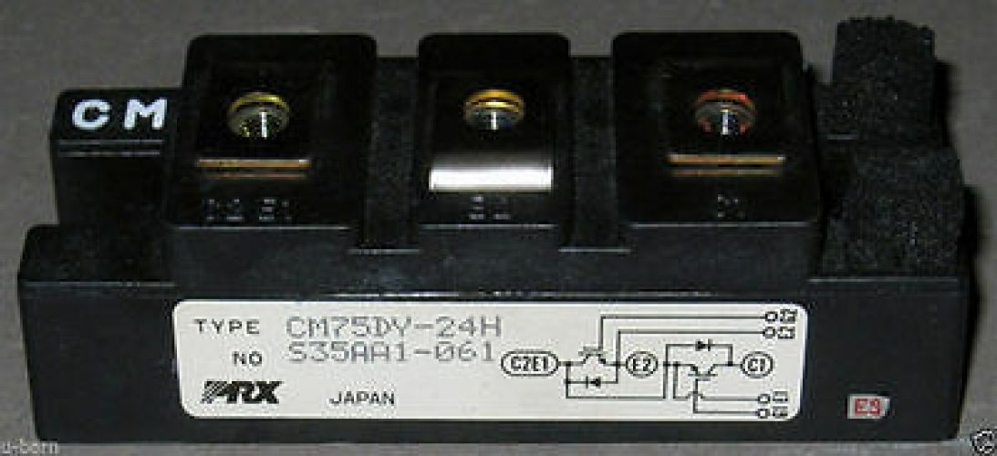 MITSUBIS CM75DY-24H MODULE DUAL IGBTMOD 75 AMPERES/1200