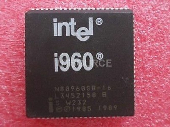 INTEL N80960SB16 PLCC EMBEDDED 32-BIT MICROPROCESSOR WITH