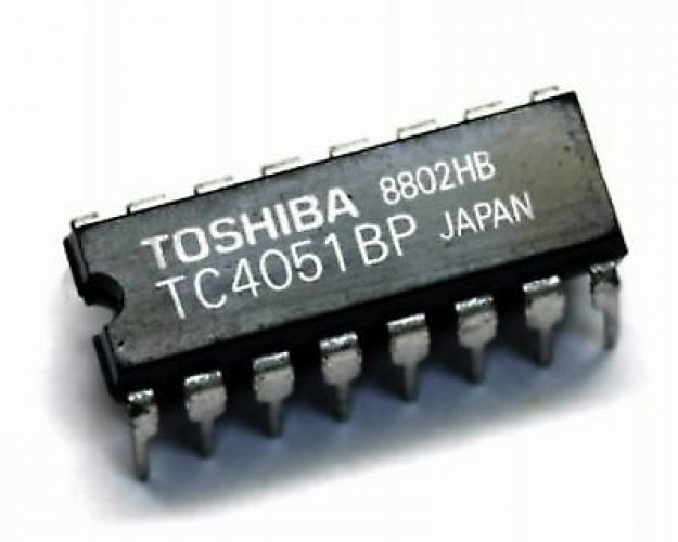 TOSHIBA TC4051BP DIP-16 SINGLE 8-CHANNEL