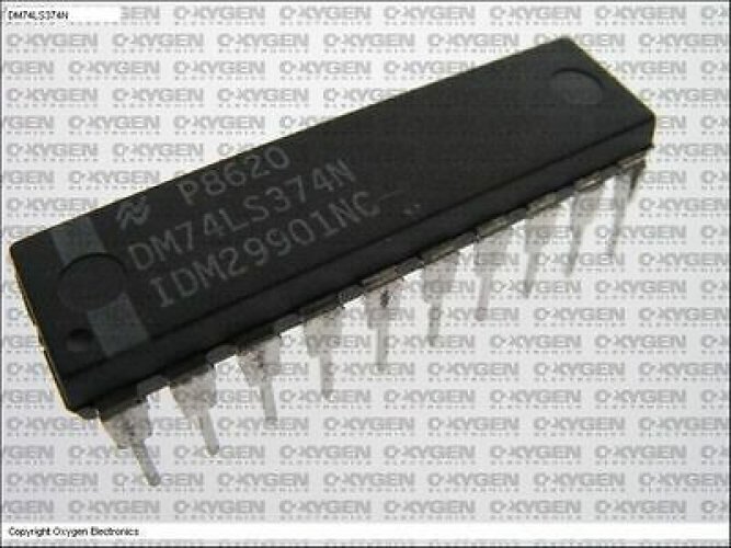 NS/FSC DM74LS374N DIP-20 Quad Buffer with 3-STATE Outputs;