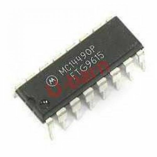 ON/MOT DIP-16,Hex Contact Bounce Eliminator, MC14490P